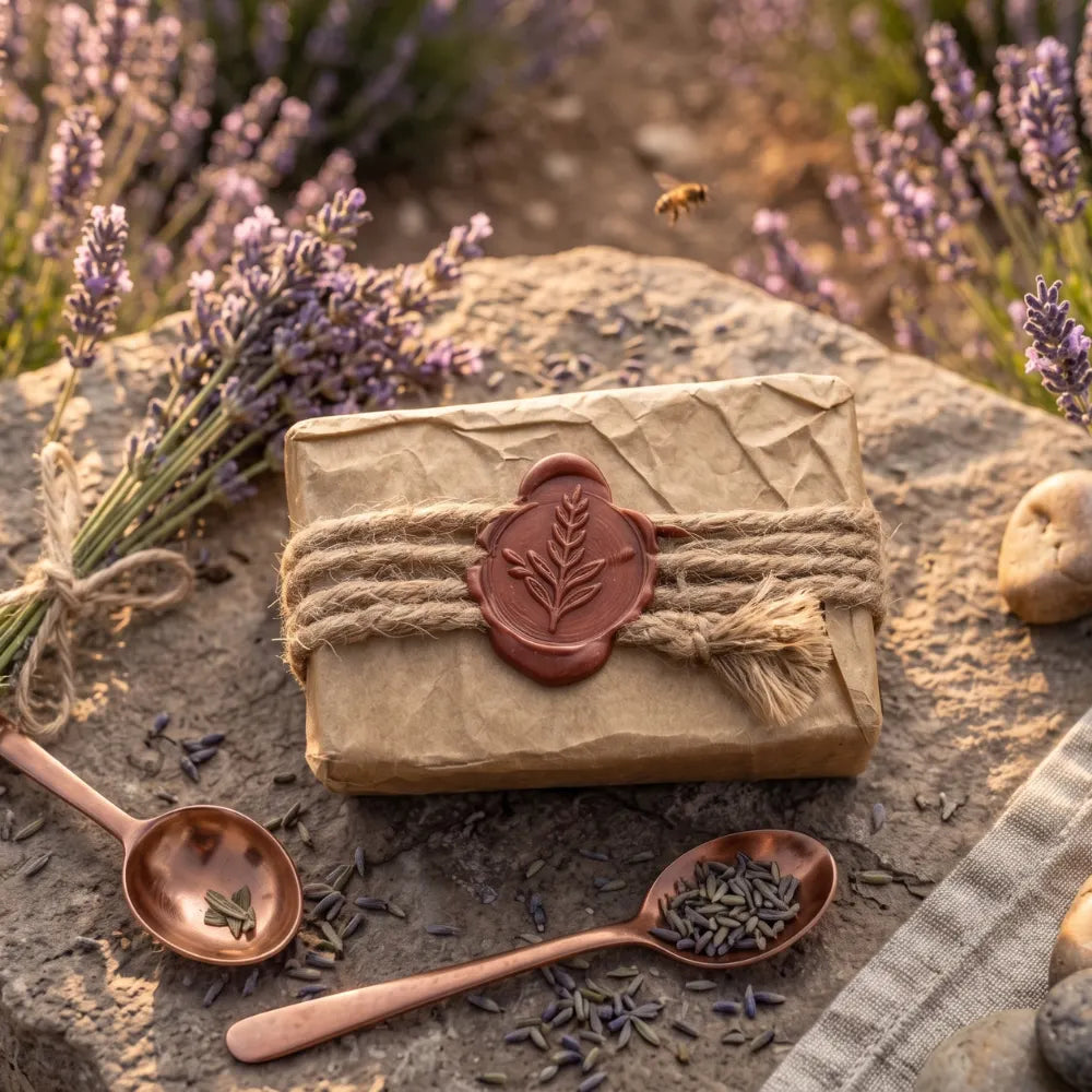 Savon Lavande Exfoliant au Lait de Chèvre Artisanal | Sève & Cendre