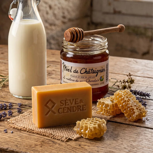 Savon au Miel de Châtaignier Artisanal | Sève & Cendre