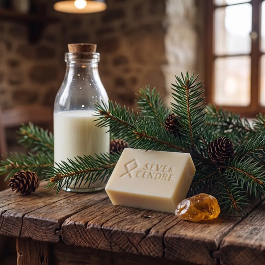 Savon au Sapin de Sibérie Artisanal & Purifiant | Sève & Cendre