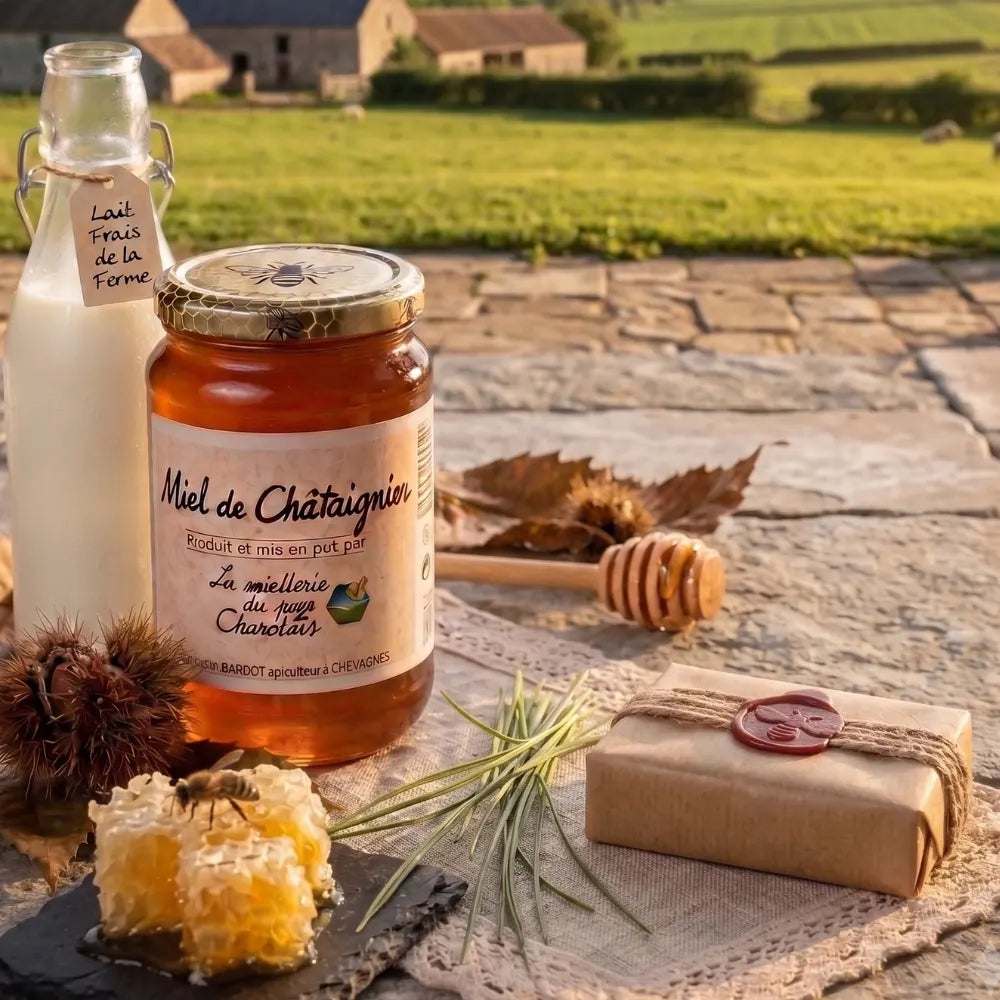 Savon au Miel de Châtaignier Artisanal | Sève & Cendre