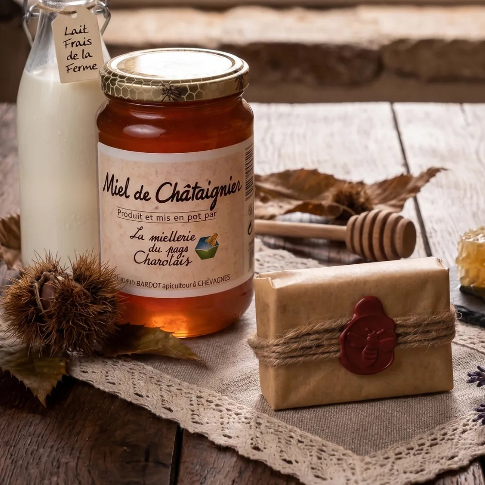 Savon au Miel de Châtaignier Artisanal | Sève & Cendre