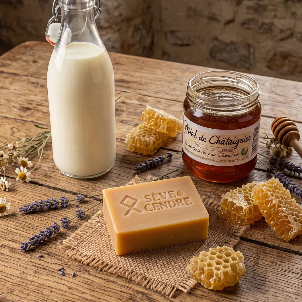 Savon au Miel de Châtaignier Artisanal | Sève & Cendre