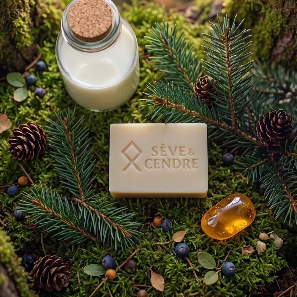 Savon au Sapin de Sibérie Artisanal & Purifiant | Sève & Cendre