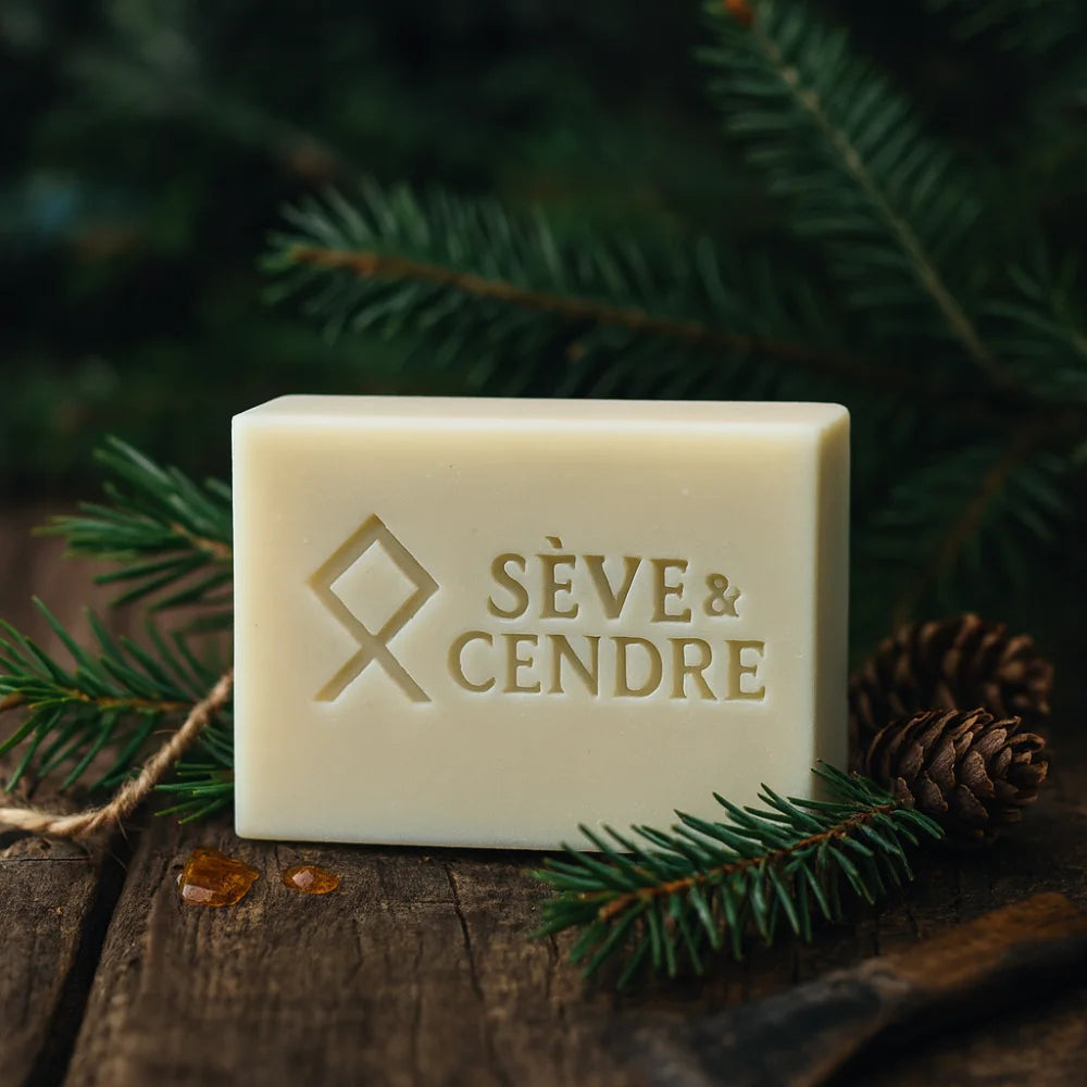 Savon au Sapin de Sibérie Artisanal & Purifiant | Sève & Cendre